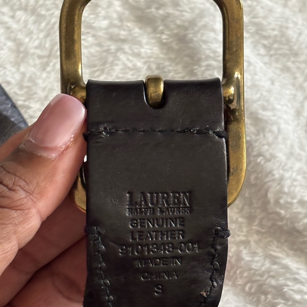 Lauren Ralph Lauren Black Leather Bag - Picture 3 of 4